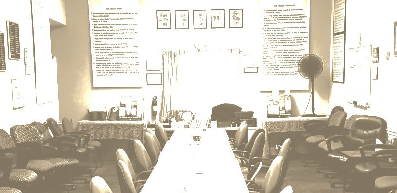 This image portrays They Come Into The Rooms by Addiction Poetry.